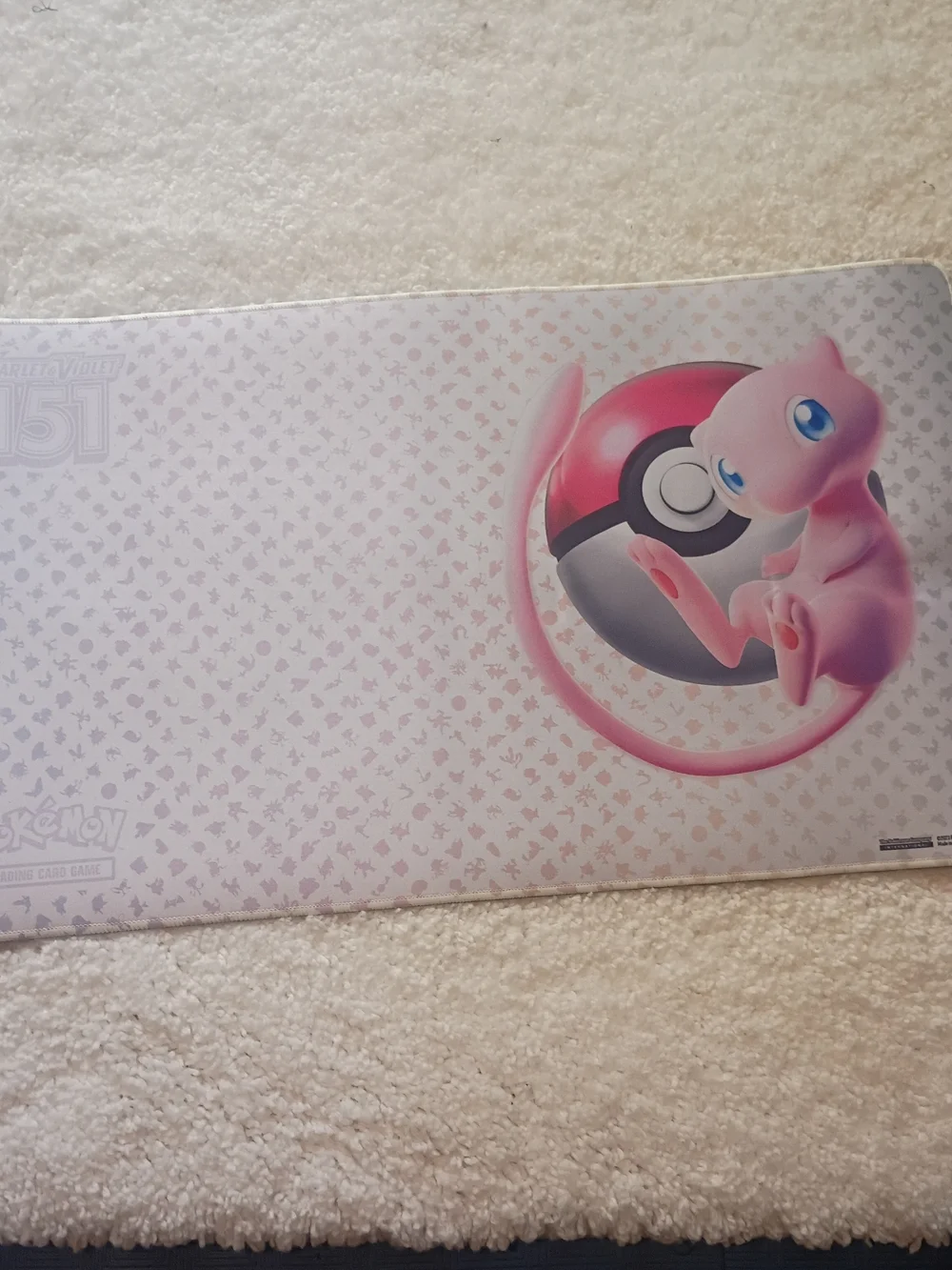 Pokemon TCG Playmat featuring Mew - Pink
